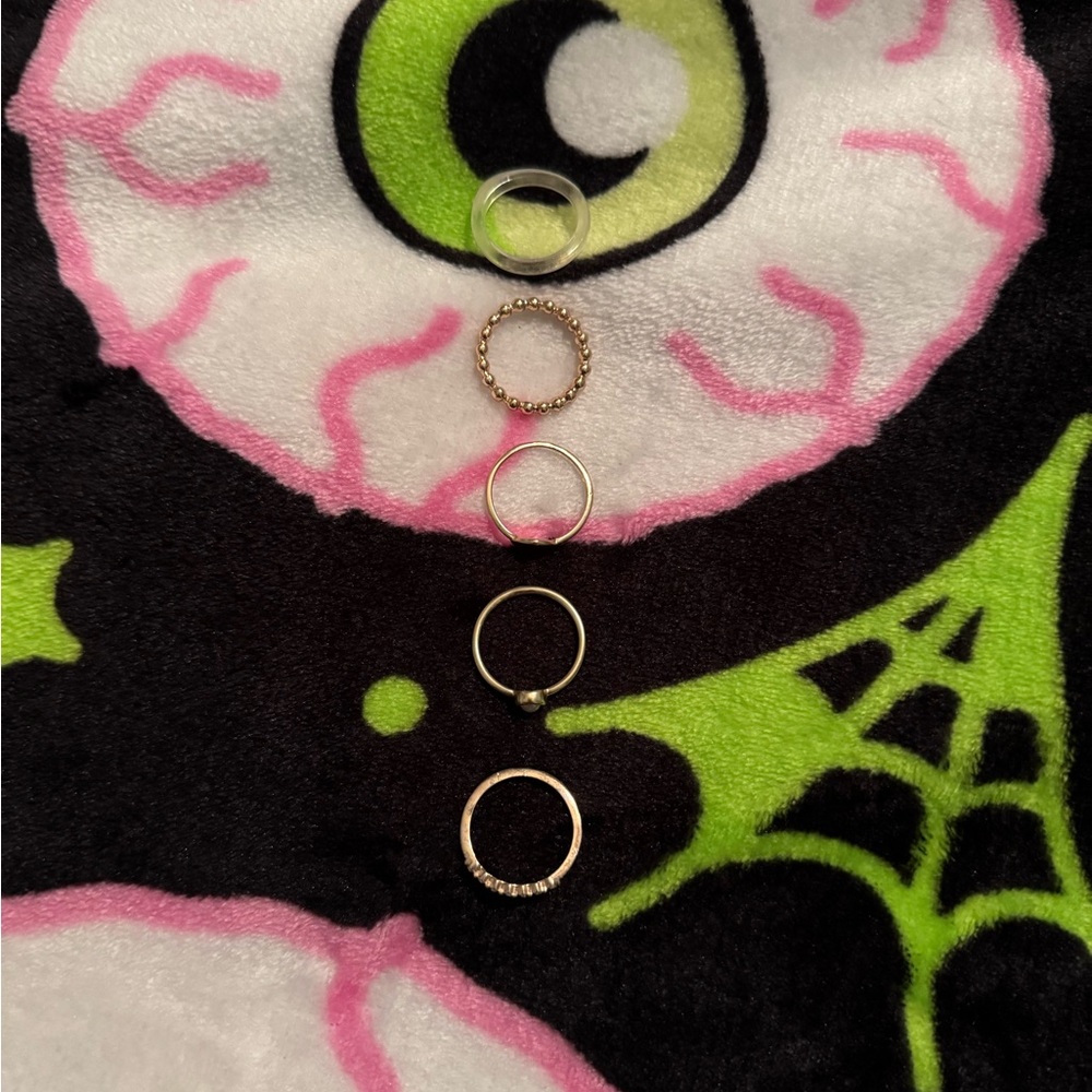 american eagle ring set